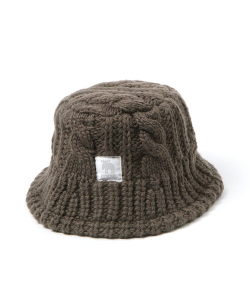 studio CLIP(スタディオクリップ)の「MOZニットバケットハット(ハット・レディース・ベージュ/ダークブラウン・FREE)」の2枚目の写真
