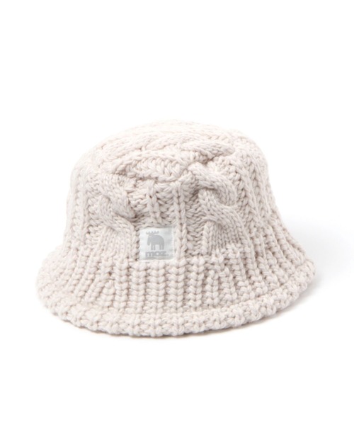 studio CLIP(スタディオクリップ)の「MOZニットバケットハット(ハット・レディース・ベージュ/ダークブラウン・FREE)」の1枚目の写真