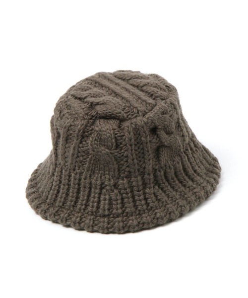studio CLIP(スタディオクリップ)の「MOZニットバケットハット(ハット・レディース・ベージュ/ダークブラウン・FREE)」の9枚目の写真