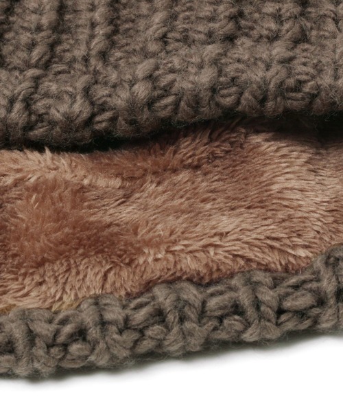 studio CLIP(スタディオクリップ)の「MOZニットバケットハット(ハット・レディース・ベージュ/ダークブラウン・FREE)」の4枚目の写真