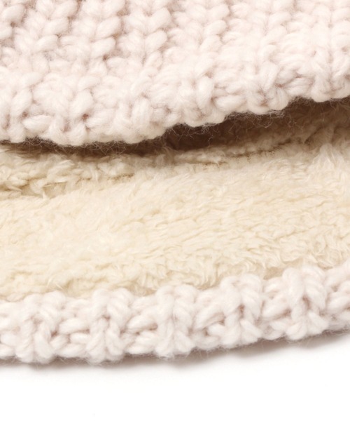 studio CLIP(スタディオクリップ)の「MOZニットバケットハット(ハット・レディース・ベージュ/ダークブラウン・FREE)」の6枚目の写真