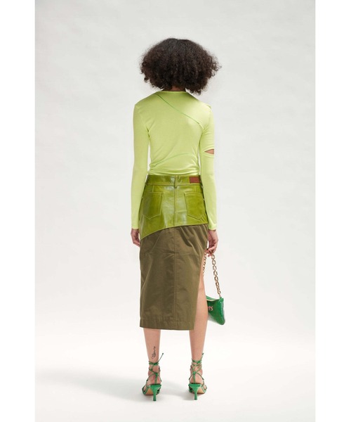 ANDERSSON BELL(アンダースンベル)の「【Andersson Bell】EDIE CROSS STRING EMBROIDERED(Tシャツ/カットソー・レディース・ライトグリーン/オレンジ/グリーン・XS/S)」の13枚目の写真