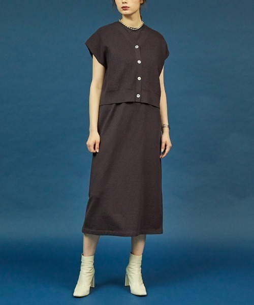 Sugar Rose シュガーローズ Rose シュガーローズ のワンピース Sugar レイヤードカーデコンビニットワンピース 787 を購入できます Royal Rose シュガーローズ のファッション Sugar ワンピース ドレス レイヤードカーデコンビニット ワンピース