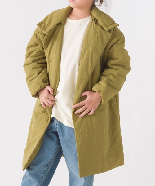 キッズ撥水加工ステッチレス2Wayロングコート