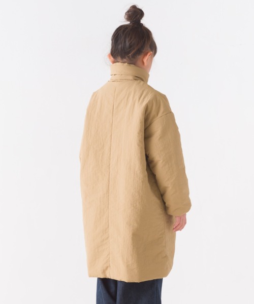 OMNES(オムネス)の「キッズ撥水加工ステッチレス2Wayロングコート(その他アウター・キッズ・カーキ/ブラック/ベージュ・100/110/130/120/140)」の21枚目の写真
