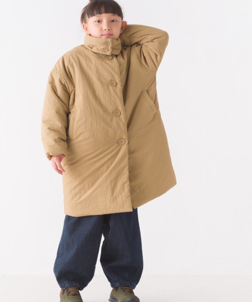 OMNES(オムネス)の「キッズ撥水加工ステッチレス2Wayロングコート(その他アウター・キッズ・カーキ/ブラック/ベージュ・100/110/130/120/140)」の19枚目の写真