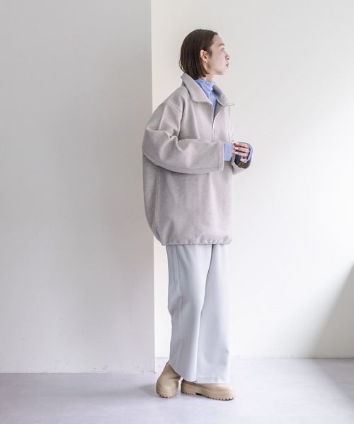 mystic(ミスティック)の「【カラー展開豊富】シアーハイネックプルオーバー(Tシャツ/カットソー・レディース・アイボリー/ブラック/ブルー/グレー/オレンジ・FREE)」の15枚目の写真