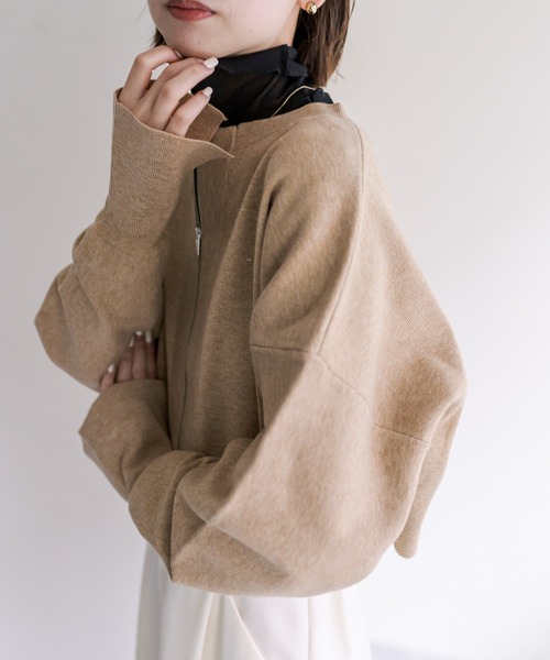 mystic(ミスティック)の「【カラー展開豊富】シアーハイネックプルオーバー(Tシャツ/カットソー・レディース・アイボリー/ブラック/ブルー/グレー/オレンジ・FREE)」の8枚目の写真