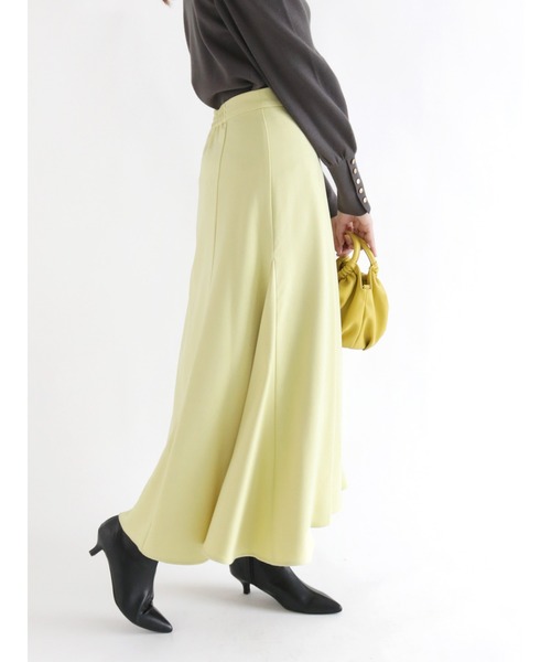 Te chichi(テチチ)の「【貴島明日香コラボ】ウーリッシュロングフレアスカート(スカート・レディース・オフホワイト/イエロー/カーキ・SMALL/MEDIUM)」の9枚目の写真