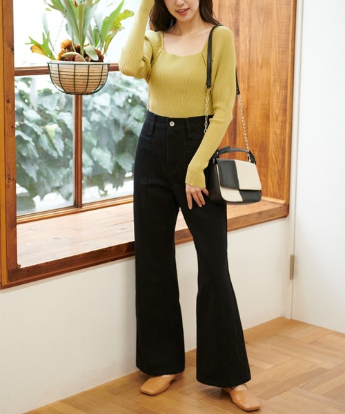 FREE'S MART（フリーズマート）の「【Sシリーズ対応】フロントポケットバギーワイドパンツ（その他パンツ・レディース・ブルー系その他/ホワイト系その他/ブラック系その他・MEDIUM/SMALL/X-SMALL）」の4枚目の写真