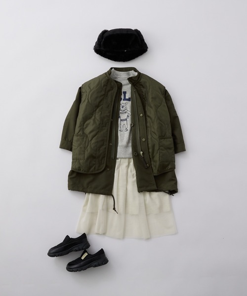 CIAOPANIC TYPY（チャオパニックティピー）の「【KIDS】フライトキャップ（キャップ・キッズ・アイボリー/ブラック・ONE SIZE）」の3枚目の写真