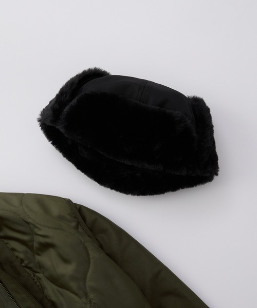 CIAOPANIC TYPY（チャオパニックティピー）の「【KIDS】フライトキャップ（キャップ・キッズ・アイボリー/ブラック・ONE SIZE）」の4枚目の写真