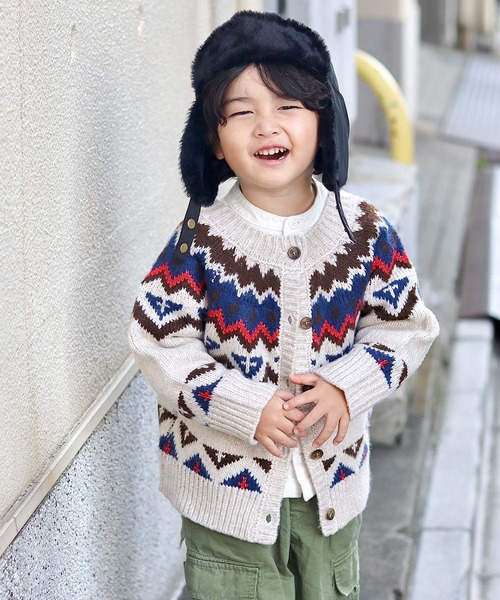 CIAOPANIC TYPY（チャオパニックティピー）の「【KIDS】フライトキャップ（キャップ・キッズ・アイボリー/ブラック・ONE SIZE）」の15枚目の写真