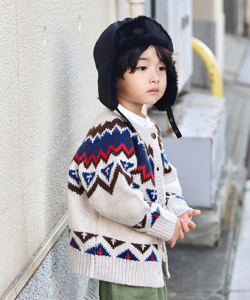 CIAOPANIC TYPY（チャオパニックティピー）の「【KIDS】フライトキャップ（キャップ・キッズ・アイボリー/ブラック・ONE SIZE）」の16枚目の写真