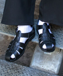 GLOSTER（グロスター）の「【GLOSTER/グロスター】レザーグルカサンダル GURKA SANDALS（サンダル）」