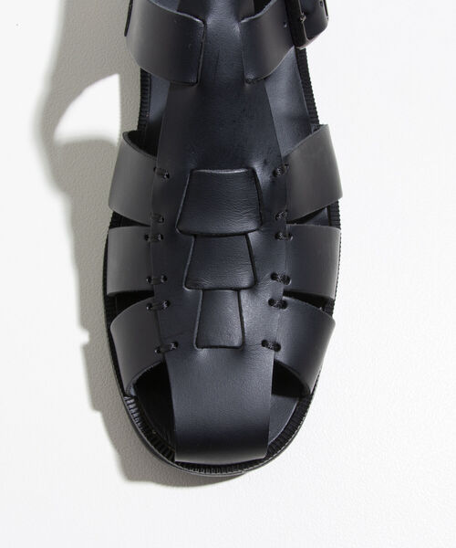 GLOSTER（グロスター）の「【GLOSTER/グロスター】レザーグルカサンダル GURKA SANDALS（サンダル・メンズ・ブラック・26/27/28）」の4枚目の写真