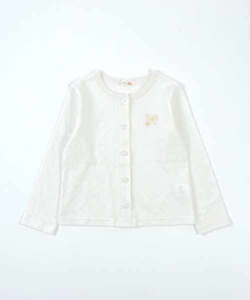 KP（ケーピー）の「TioTio抗ウィルス加工/ダイヤジャガード天竺の前ボタンカーディガン(100～130)（カーディガン/ボレロ・キッズ・ブルー/オフホワイト・110cm/120cm/130cm/100cm）」の21枚目の写真