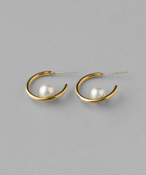 VATSURICA（バツリカ）の「〈VATSURICA〉silver 925 / 金属アレルギー対応 / 一粒 パール ラウンド ピアス（ピアス（両耳用）・レディース・シルバー/ゴールド・FREE）」の11枚目の写真