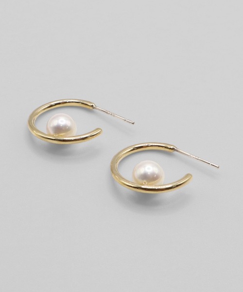 VATSURICA（バツリカ）の「〈VATSURICA〉silver 925 / 金属アレルギー対応 / 一粒 パール ラウンド ピアス（ピアス（両耳用）・レディース・シルバー/ゴールド・FREE）」の10枚目の写真