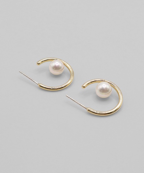 VATSURICA（バツリカ）の「〈VATSURICA〉silver 925 / 金属アレルギー対応 / 一粒 パール ラウンド ピアス（ピアス（両耳用）・レディース・シルバー/ゴールド・FREE）」の9枚目の写真