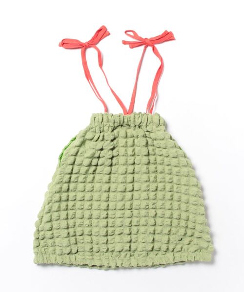 CALMIA(カルミア)の「pocopoco肩リボンつきギャザースカート(kids/S~L)(スカート・キッズ・ラベンダー/ライトグリーン・S/M/L)」の3枚目の写真