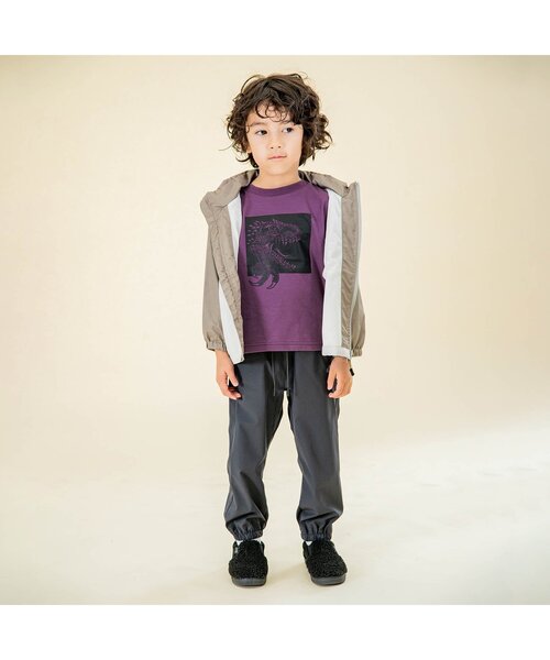 F.O.KIDS(エフオーキッズ)の「ALLOSAURUS BOX TEE(Tシャツ/カットソー・キッズ・ベージュ/パープル/チャコール・140/120/80/130/95/90/100/110)」の6枚目の写真