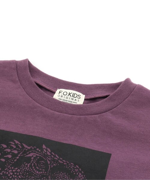 F.O.KIDS(エフオーキッズ)の「ALLOSAURUS BOX TEE(Tシャツ/カットソー・キッズ・ベージュ/パープル/チャコール・140/120/80/130/95/90/100/110)」の12枚目の写真