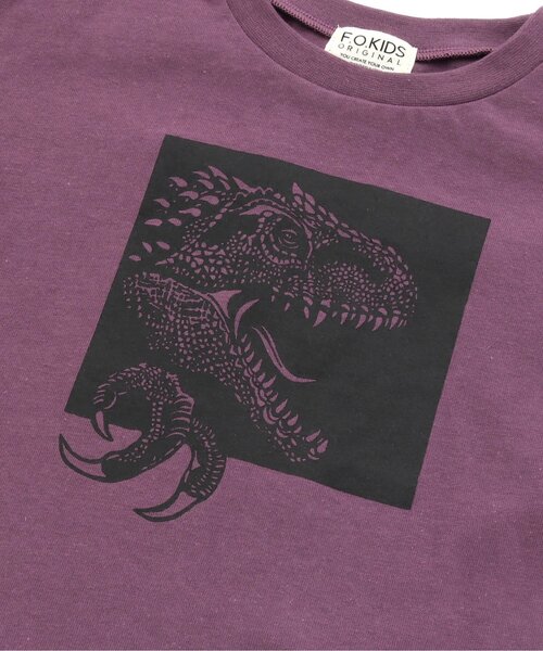 F.O.KIDS(エフオーキッズ)の「ALLOSAURUS BOX TEE(Tシャツ/カットソー・キッズ・ベージュ/パープル/チャコール・140/120/80/130/95/90/100/110)」の13枚目の写真