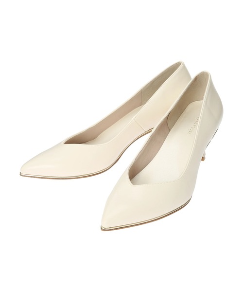 YECCA VECCA（イェッカヴェッカ）の「メタルラインパンプス（パンプス・レディース・グレイッシュベージュ/アイボリー・24.5cm/23.5cm/22.5cm）」の11枚目の写真
