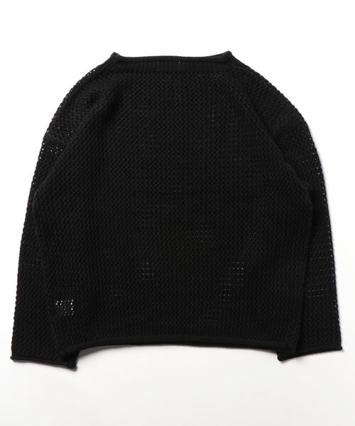 BACK NUMBER(バックナンバー)の「【BACK NUMBER】透かし編みニット(ニット/セーター・レディース・ネイビー×ホワイト/ブラック/ブルー・M/L)」の4枚目の写真