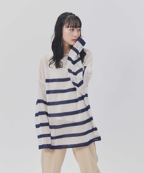 BACK NUMBER（バックナンバー）の「【BACK NUMBER】透かし編み