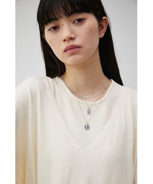 AZUL by moussy（アズールバイマウジー）の「COIN THREE-STRAND NECKLACE/コインスリーストランドネックレス（ネックレス・レディース・ゴールド系その他/シルバー・FREE）」の9枚目の写真