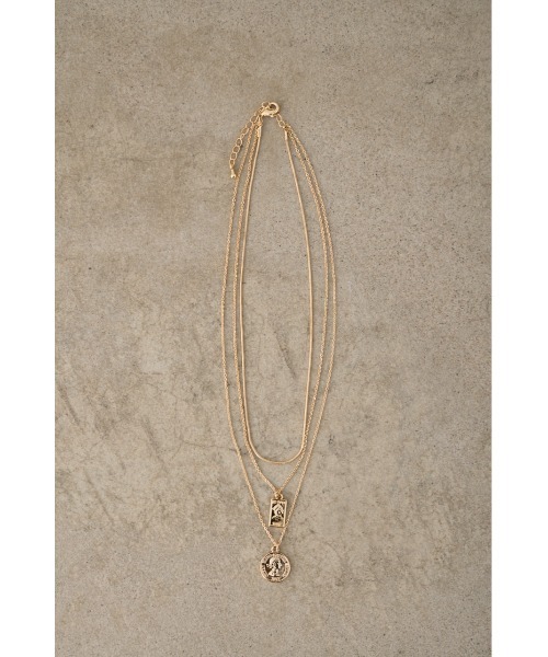 AZUL by moussy（アズールバイマウジー）の「COIN THREE-STRAND NECKLACE/コインスリーストランドネックレス（ネックレス・レディース・ゴールド系その他/シルバー・FREE）」の11枚目の写真