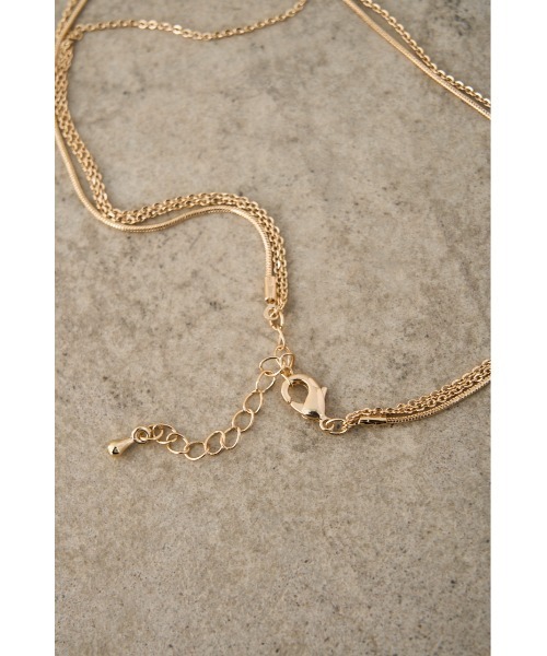 AZUL by moussy（アズールバイマウジー）の「COIN THREE-STRAND NECKLACE/コインスリーストランドネックレス（ネックレス・レディース・ゴールド系その他/シルバー・FREE）」の12枚目の写真