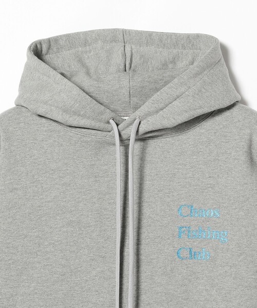 BEAMS T（ビームスティー）の「Chaos Fishing Club / LOGO HOODIE（スウェット・メンズ・グレー/ブラック・LARGE/X-LARGE/MEDIUM）」の19枚目の写真