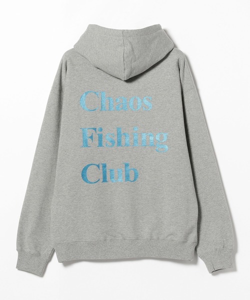 BEAMS T（ビームスティー）の「Chaos Fishing Club / LOGO HOODIE（スウェット・メンズ・グレー/ブラック・LARGE/X-LARGE/MEDIUM）」の9枚目の写真