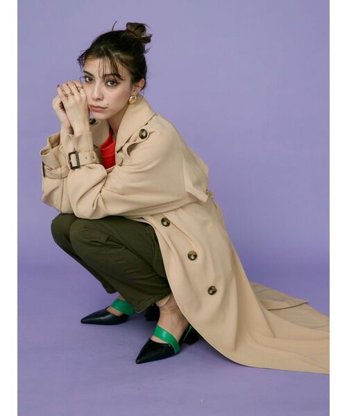 EVRIS（エヴリス）の「カーゴデザインデニムパンツ（デニムパンツ・レディース・インディゴブルー/カーキ・SMALL/MEDIUM）」の5枚目の写真