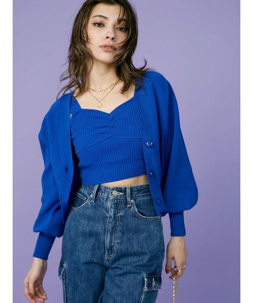 EVRIS（エヴリス）の「カーゴデザインデニムパンツ（デニムパンツ・レディース・インディゴブルー/カーキ・SMALL/MEDIUM）」の6枚目の写真