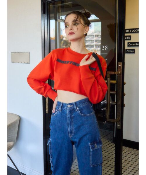 EVRIS（エヴリス）の「カーゴデザインデニムパンツ（デニムパンツ・レディース・インディゴブルー/カーキ・SMALL/MEDIUM）」の11枚目の写真