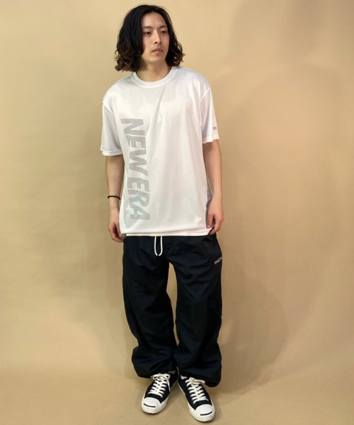 NEW ERA（ニューエラ）の「NEW ERA/ニューエラ/NEW ERA PERFORMANCE/ニューエラパフォーマンス 吸水速乾 UVカット フロントプリントTシャツ 13516829/13516830/13516831（Tシャツ/カットソー・メンズ・エメラルド/ブラック/ホワイト・XXL/XL/L/M）」の4枚目の写真