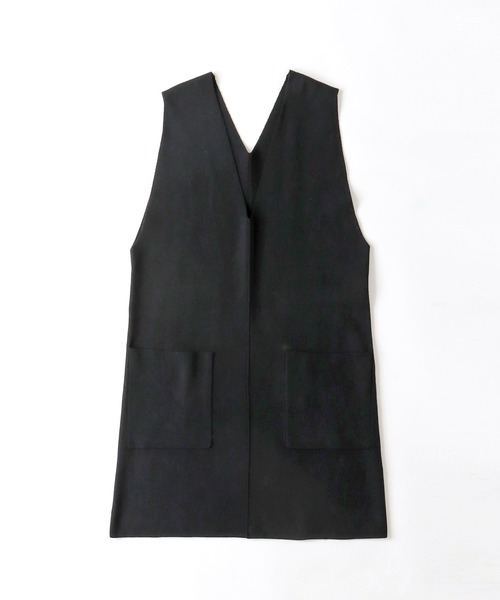 DRESSLAVE(ドレスレイブ)の「Sugar Rose / v neck midi dress(Vネックミディ丈ワンピース)(ジャンパースカート・レディース・チャコールグレー/ブラック・38)」の2枚目の写真