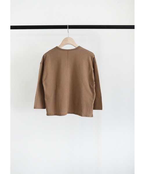 ooju(オージュ)の「【ooju】ロングTシャツ(Tシャツ/カットソー・キッズ・ライム/ネイビー/ベージュ・1/2/3/4)」の7枚目の写真