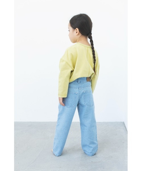 ooju(オージュ)の「【ooju】ロングTシャツ(Tシャツ/カットソー・キッズ・ライム/ネイビー/ベージュ・1/2/3/4)」の17枚目の写真