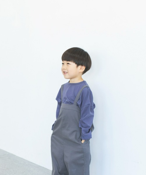 ooju(オージュ)の「【ooju】ロングTシャツ(Tシャツ/カットソー・キッズ・ライム/ネイビー/ベージュ・1/2/3/4)」の10枚目の写真