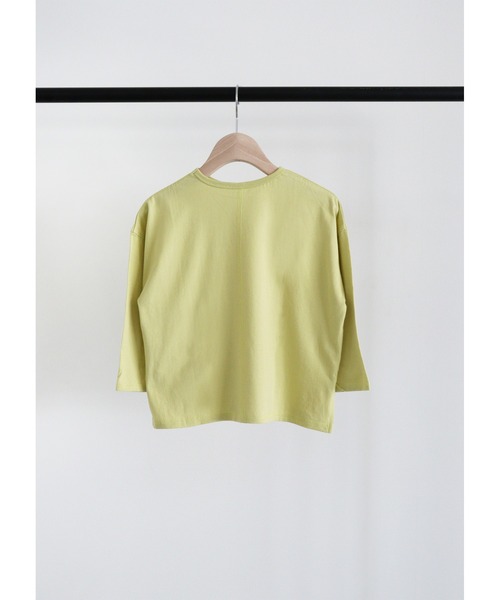 ooju(オージュ)の「【ooju】ロングTシャツ(Tシャツ/カットソー・キッズ・ライム/ネイビー/ベージュ・1/2/3/4)」の20枚目の写真
