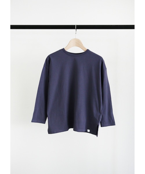ooju(オージュ)の「【ooju】ロングTシャツ(Tシャツ/カットソー・キッズ・ライム/ネイビー/ベージュ・1/2/3/4)」の11枚目の写真