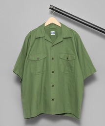 ARMY TWILL | 【 ARMY TWILL / アーミーツイル 】COTTON / LINEN SLAB H/S UTILITY SHIRT / コットン リネン シャツ(シャツ/ブラウス)
