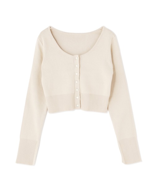 FREE'S MART（フリーズマート）の「◆袖スリットラウンドネックカーディガン（カーディガン/ボレロ・レディース・ブルー/ピンク/ブラック/ホワイト・FREE）」の9枚目の写真