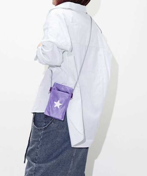 CONVERSE TOKYO(コンバーストウキョウ)の「メッシュミニショルダーバッグ(ショルダーバッグ・レディース・ブラック/ライトグレー/パープル/グレー×ホワイト・FREE)」の7枚目の写真