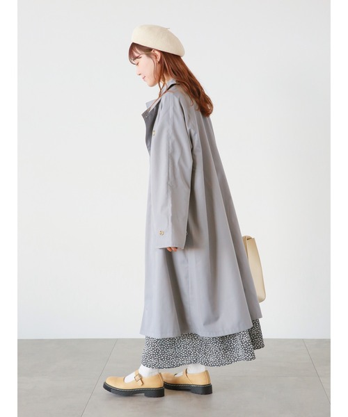 ehka sopo（エヘカソポ）の「小花柄配色パイピングワンピース（ワンピース・レディース・ブラック/ブルー/グリーン・ﾌﾘ-）」の4枚目の写真